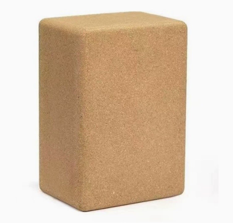 Cork yoga block